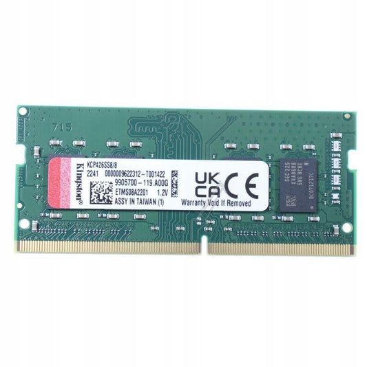 Kingston DDR4 8GB 2666MHz NonECC Memory SODIMM KCP426SS8/8 Retail New Sealed1
