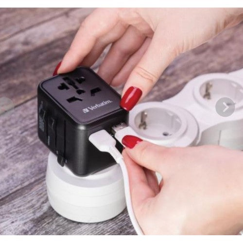 Verbatim 12W Universal Travel Adapter USB-A, Part#49543