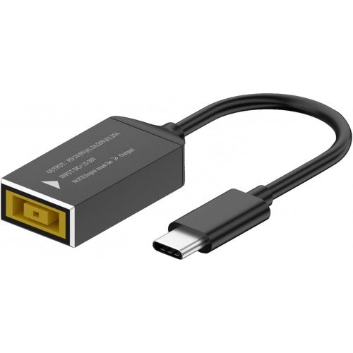 Rectangle Female to Type-C Male Power Connector Converter for Lenovo