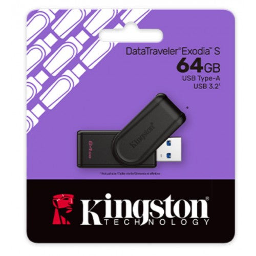 Kingston DataTraveler Exodia S 64GB USB 3.2 Flash Drive DTXS/64GB