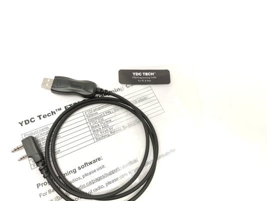 YDC TECH FTDI Genuine USB Programming Cable for BTECH, BaoFeng, Kenwood, and AnyTone Radio