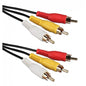 3RCA-3RCA Composite Audio/Video Cable M/M 45ft