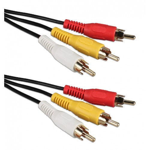 3RCA-3RCA Composite Audio/Video Cable M/M 50ft