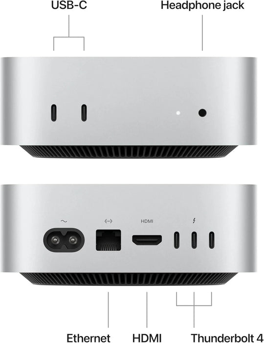 Apple Mac Mini 2024 M4 Chip 16GB RAM 256GB SSD MU9D3LL/A + April 2027 Warranty2