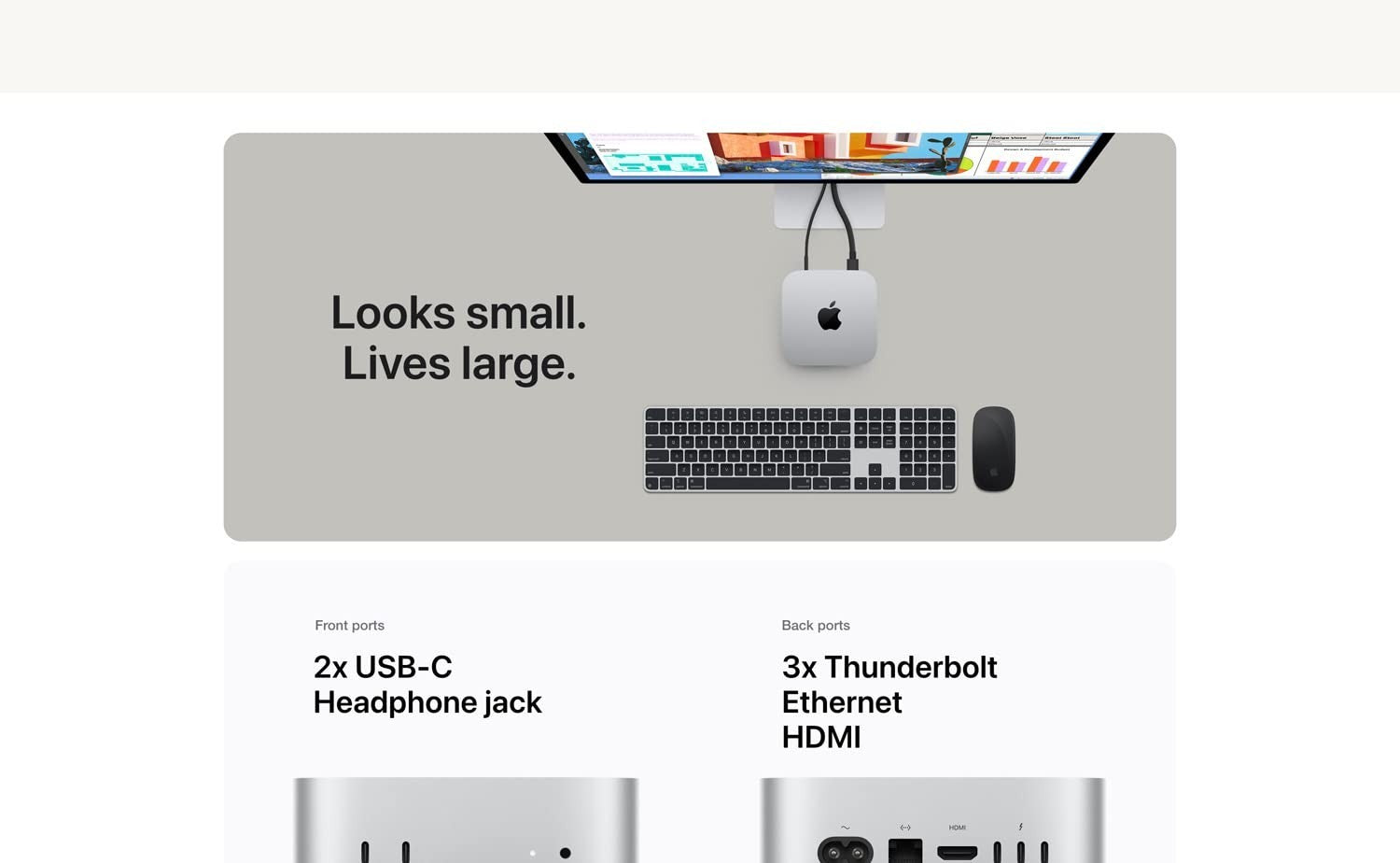 Apple Mac Mini 2024 M4 Chip 16GB RAM 256GB SSD MU9D3LL/A + April 2027