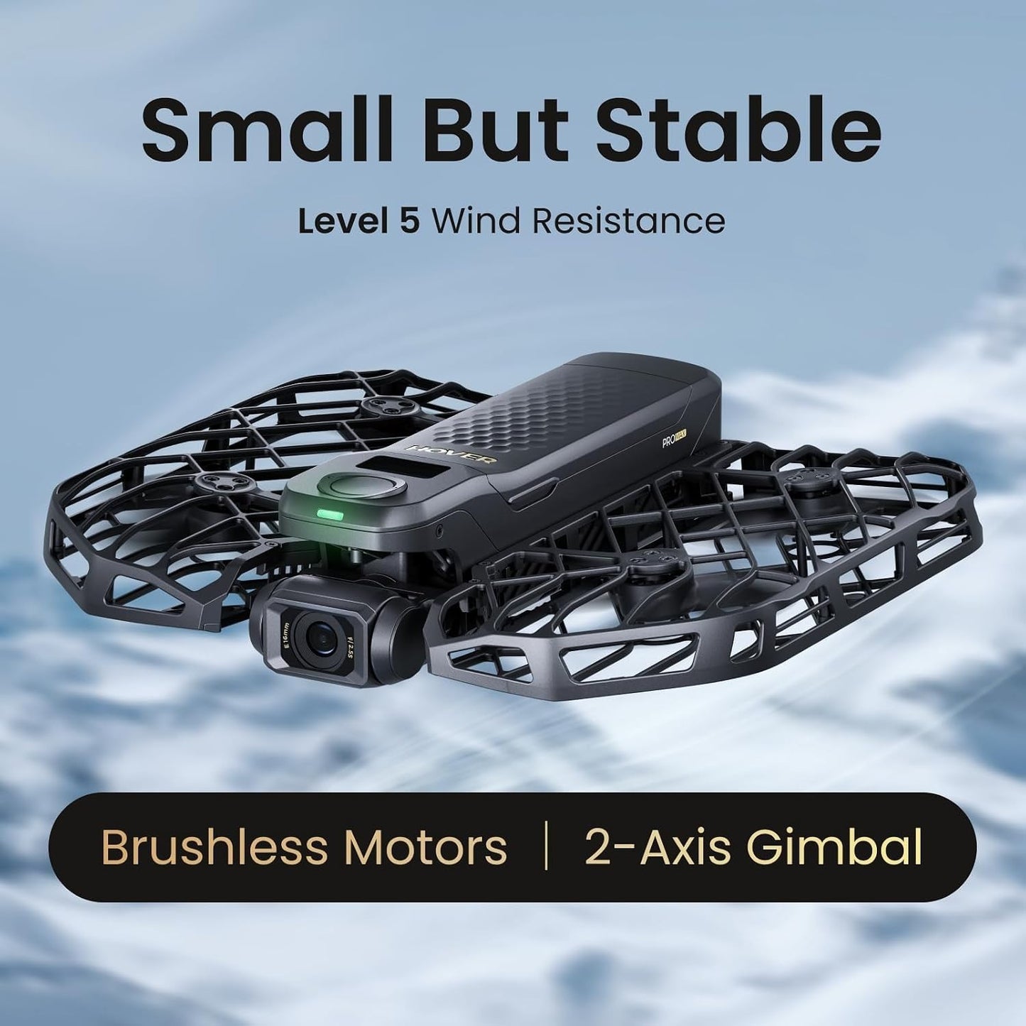 HOVERAir X1 PROMAX 8K Foldable Action Flying Camera Drone - Cycling Combo, NEW 1