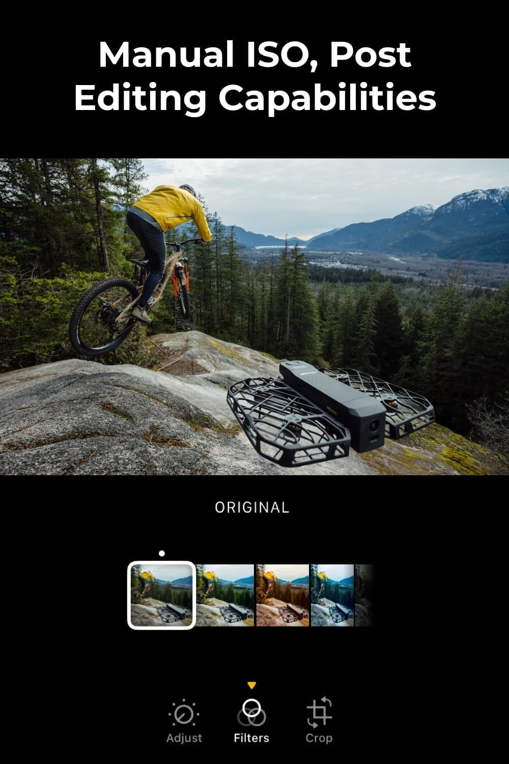 HOVERAir X1 PROMAX 8K Foldable Action Flying Camera Drone - Cycling Combo, NEW 7