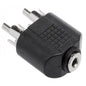 3.5mm - 2RCA Adapter F/2M