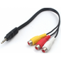 3.5mm Stereo Audio-3RCA Adapter 1M/3F