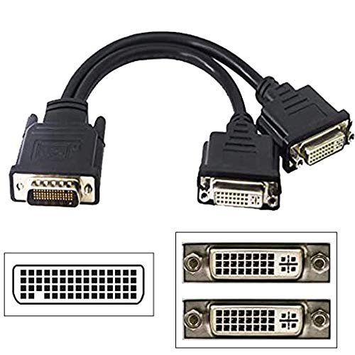DMS-59 to Dual DVI Video Cable M/2F, Used