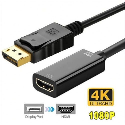 (4K), DisplayPort Male to HDMI Female Adapter M/F, Support 4K!