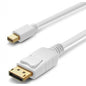 Mini Displayport male to Displayport male Cable 15FT white color