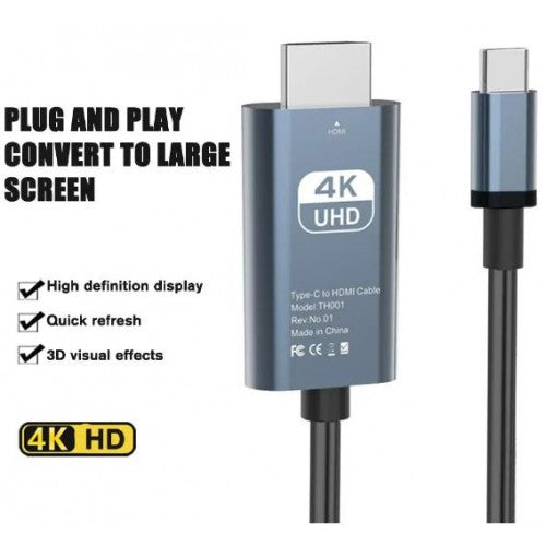 4K 60Hz USB 3.1 Type C to HDMI Cable (2M)