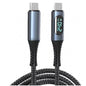 (240W 40Gbps LED Display), 3FT(1M) 8K High Quality C to C Cable, Charge & Sync With LED Display