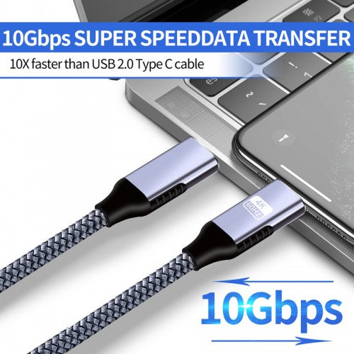 (100W 20Gbps) 6FT(2M) High Quality Type-C to Type-C Cable, Fast Quick Charge & Sync