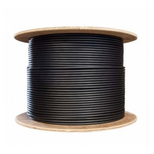 Cat6 Network Cable 1000FT Black for Outdoor FT4 direct burial