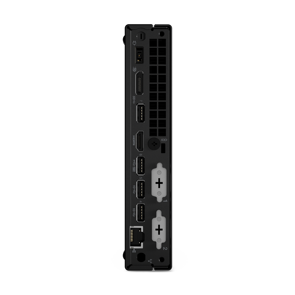 Lenovo ThinkCentre M70q Gen 3 Tiny, rear ports