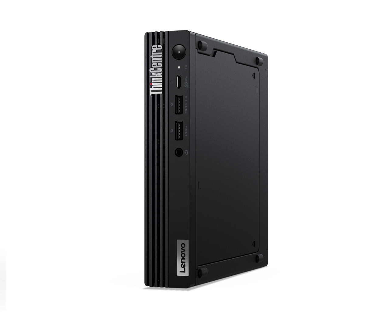Lenovo ThinkCentre M70q Gen 3 Tiny, side angle