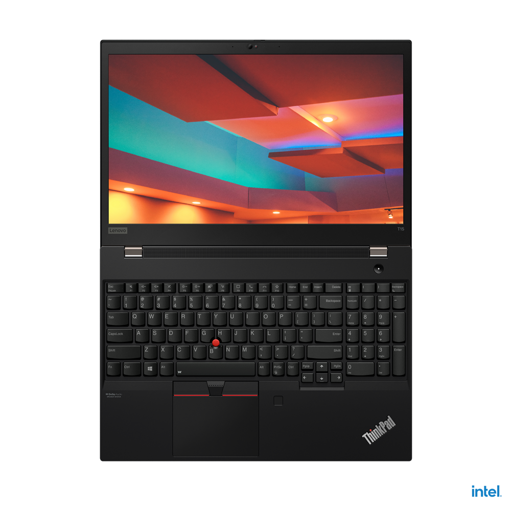 Lenovo ThinkPad T15 Gen 2 keyboard top view