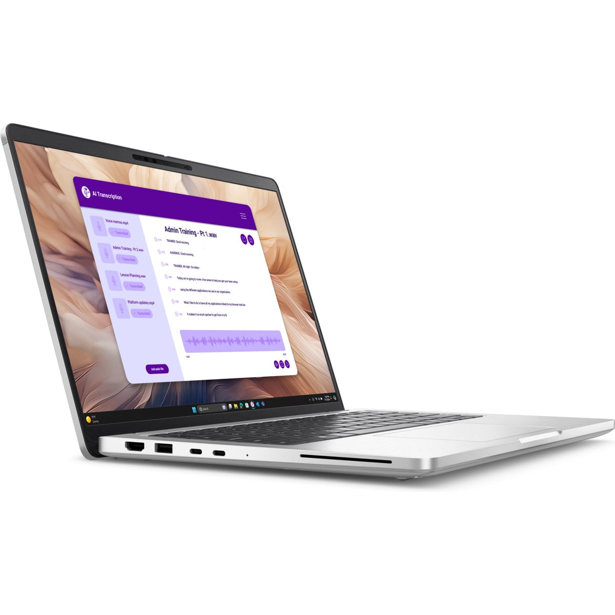 Dell Pro 14 Plus laptop left angle view