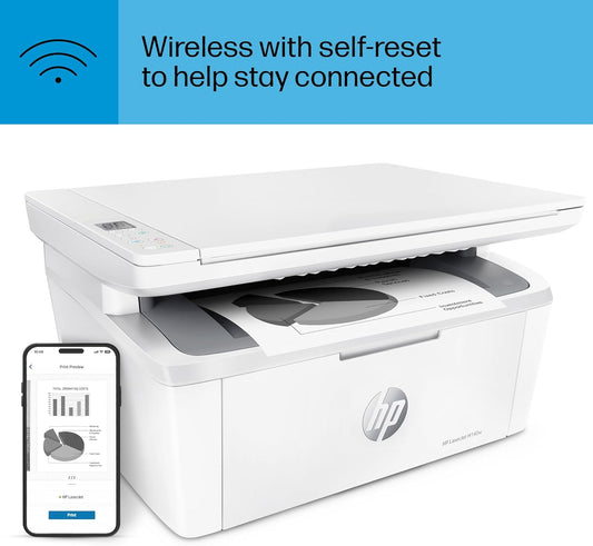 HP LaserJet MFP M140w Wireless All-in-One Monochrome Laser Printer - New